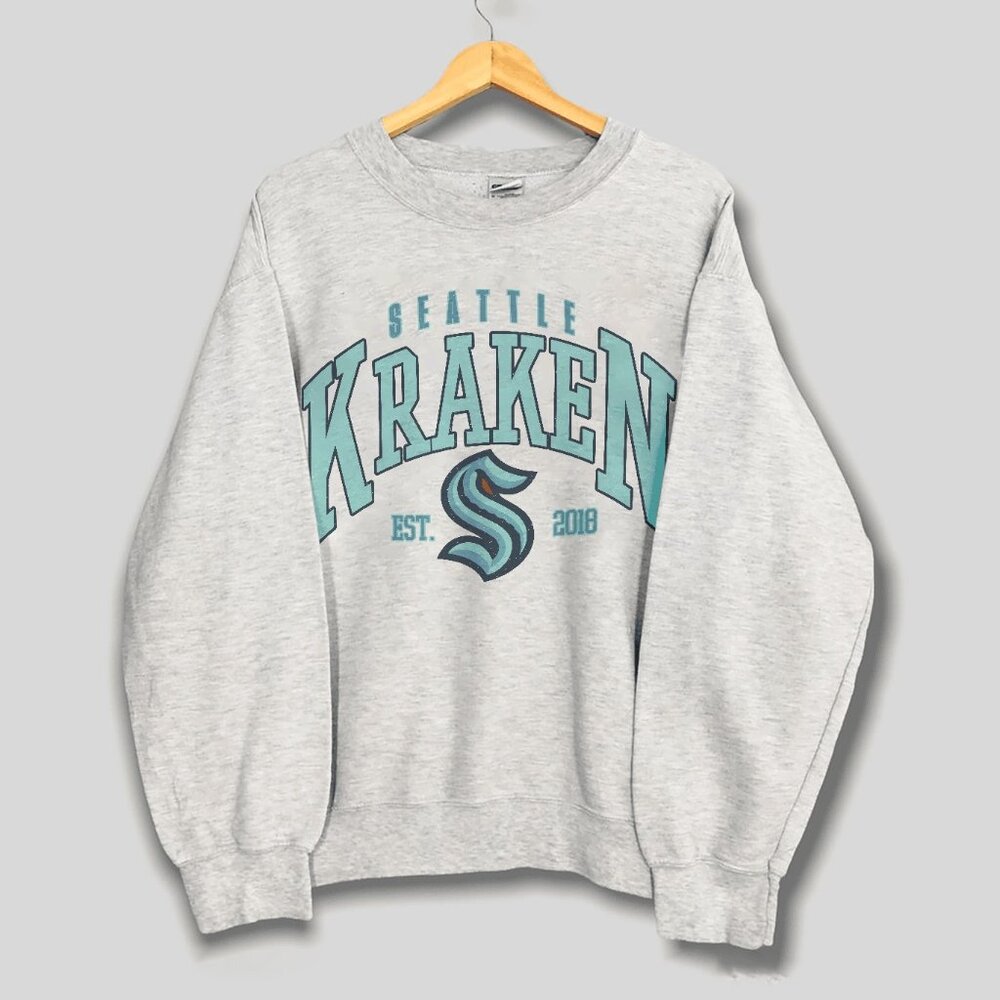Vintage Seattle Kraken Hockey Sweatshirt, Retro Seattle Kraken NHL Unisex Shirt
